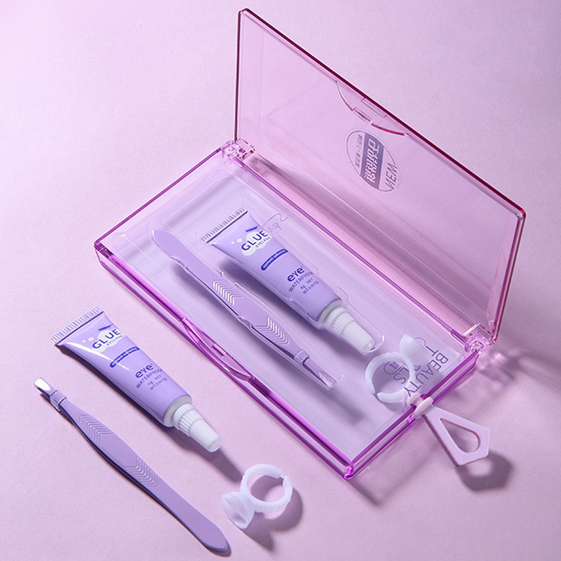 Eyelash Extension Eye Irritation - Klej do rzęs z zestawem pęset,