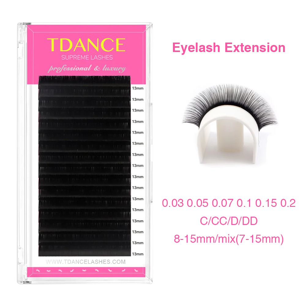 TDANCE przedłużanie rzęs 16 rz – Eyelash Extension Human Hair recenzja i cena
