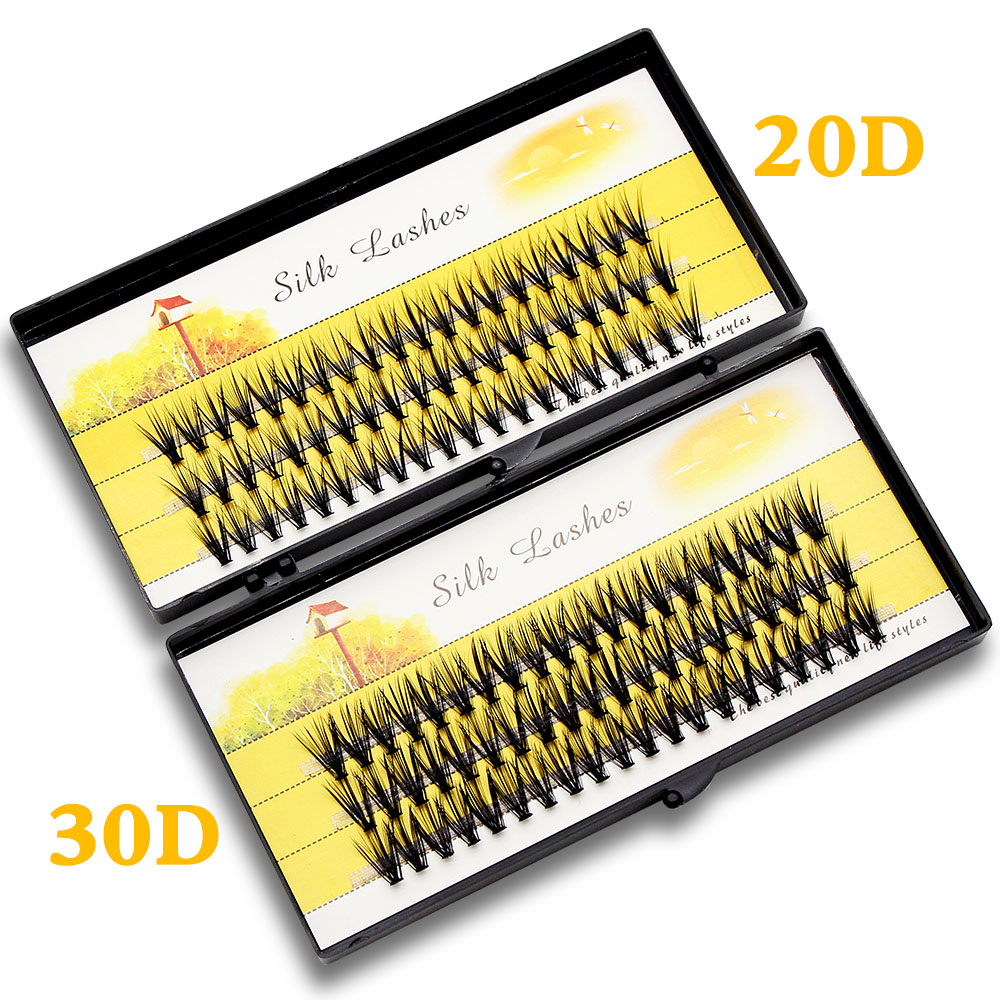 Czarne 60 Kępek Rzęs z Norek,  – Eyelash Extension Human Hair recenzja i cena